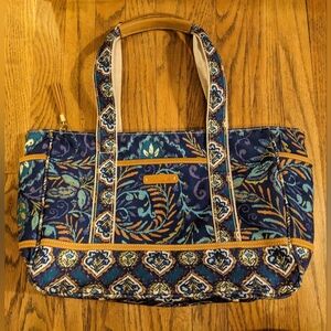 Dena Designs Kumari North South Ikat Boho Canvas Tote Shoulder Bag